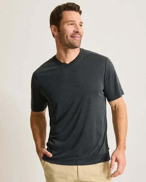 Bay Stripe V-Neck T-Shirt
