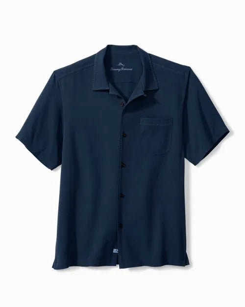 Hawaiian Herringbone Silk Camp Shirt