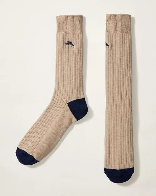 Ribbed Crew Socks