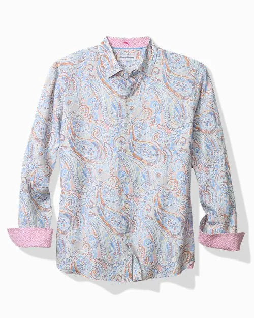 Playa Blanca Paisley Linen Shirt