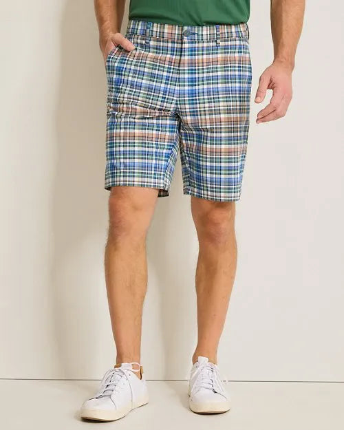 Chip Shot Par-Tee Plaid  9-Inch Shorts